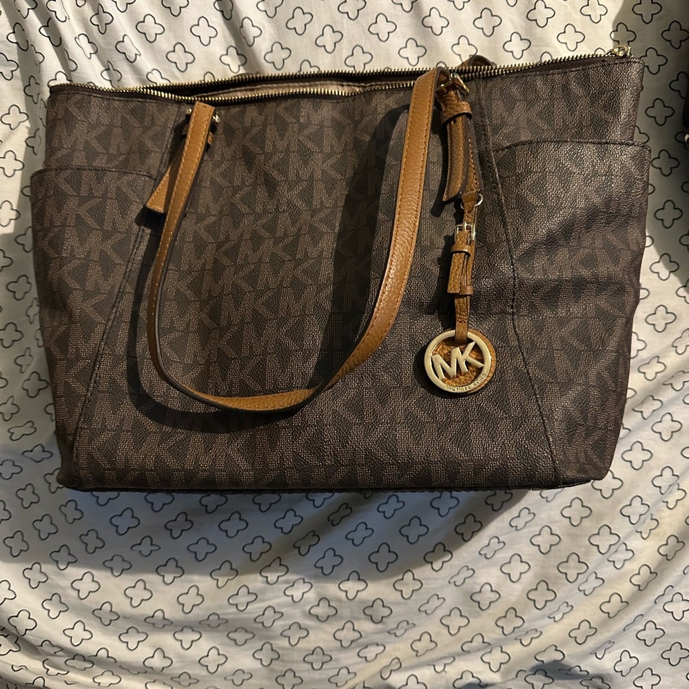 Michael Kors Brown and tan purse